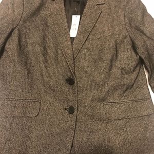 New York & Company blazer color gray size 16